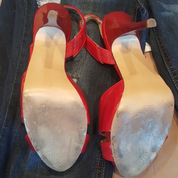 Guess Red HOT stilettos - Picture 5 of 5